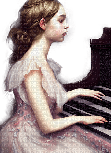 kikkapink girl piano music - ilmainen png
