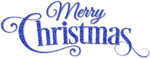 Merry Christmas.Text.Blue - PNG gratuit