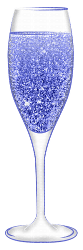 Champagne.Glass.Blue - 免费PNG