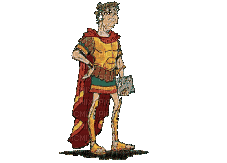 César empereur romain dans asterix - Безплатен анимиран GIF