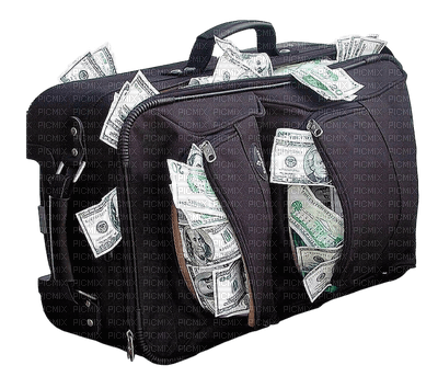 Bag.Valise.Suitcase.money.Victoriabea - Free PNG