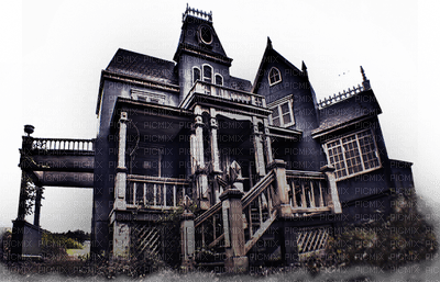 Kaz_Creations Halloween Haunted House - gratis png