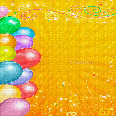 soave background animated birthday  yellow rainbow - Безплатен анимиран GIF