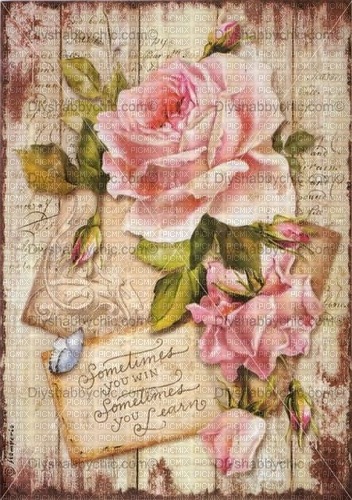 pink roses vintage background - бесплатно png