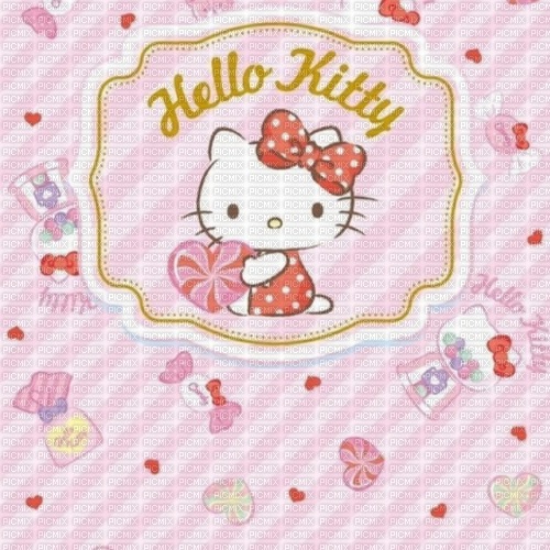 Bonbon fond hello kitty background candy - Free PNG