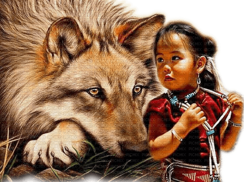 Rena Wolf Indianermädchen - zdarma png