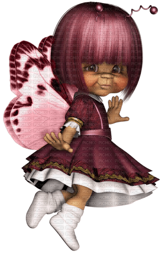 girl butterfly - Free PNG