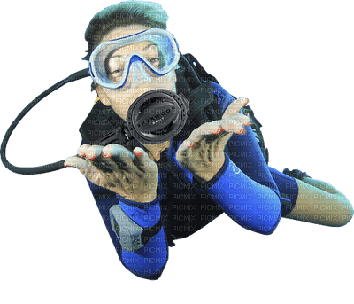 plongeur homme - png gratis