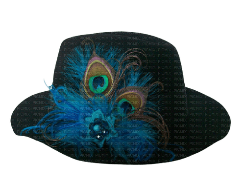 Kaz_Creations Peacock-Hat - PNG gratuit
