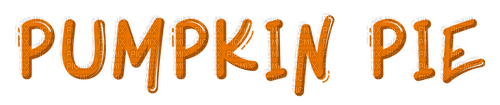 Pumpkin Pie Text - Bogusia - PNG gratuit