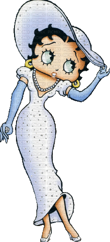 Betty Boop vintage woman - Nemokamas animacinis gif