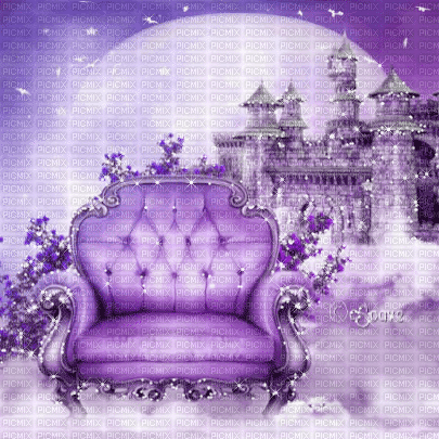 soave background animated  castle sofa purple - Ücretsiz animasyonlu GIF