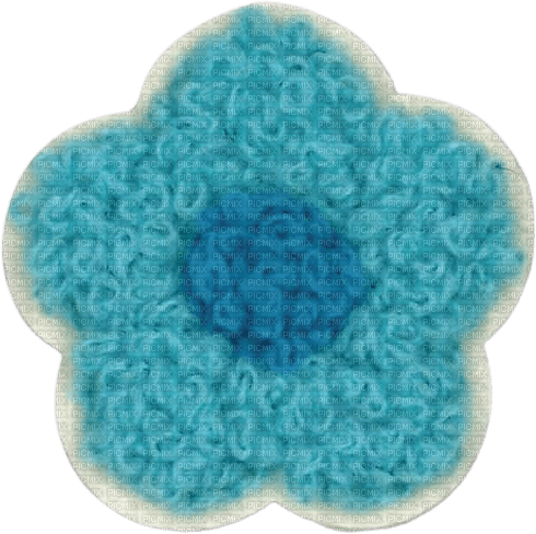 fluffy flower applique - Free PNG