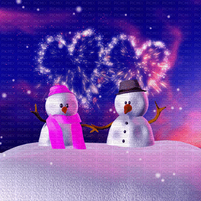 Background Nightmare71 snowman gif winter  new_year silvester - Gratis animeret GIF