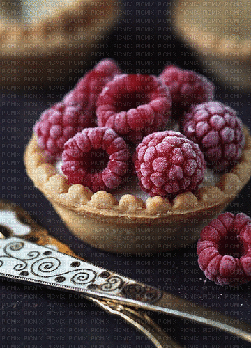 Raspberries - GIF animasi gratis