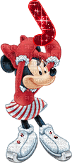 image encre animé effet lettre J Minnie Disney effet rose briller edited by me - GIF animado grátis