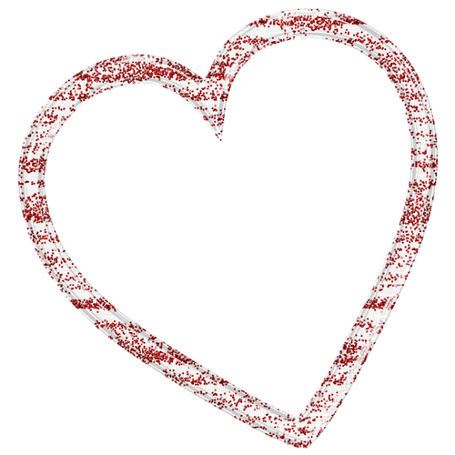 Frame heart red white - kostenlos png