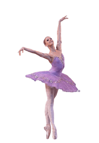 balerina in purple - PNG gratuit