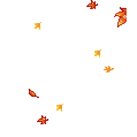 soave deco autumn leaves animated orange - GIF animé gratuit