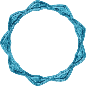 Blue round frame animated Rox - Darmowy animowany GIF