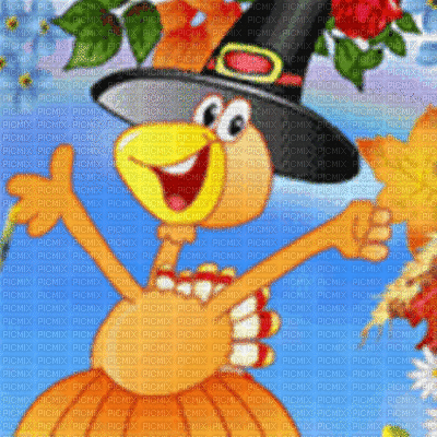 Thanksgiving fond - GIF animate gratis