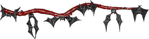 emo goth bat divider - Besplatni animirani GIF