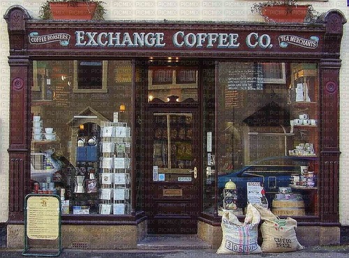 Vintage.Coffee House.Victoriabea - png gratis