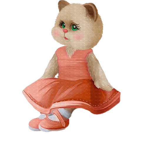 Una gata con vestido - 免费PNG