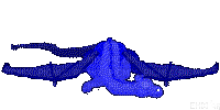 blue dragon sleeping - Animovaný GIF zadarmo