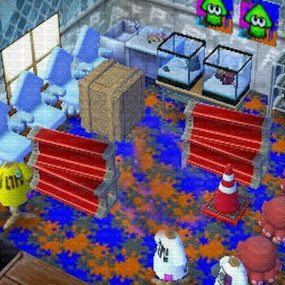 Animal Crossing Splatoon Background - бесплатно png