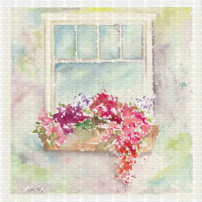 kikkapink spring background pastel window - Бесплатный анимированный гифка