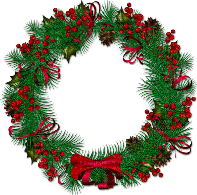 Kaz_Creations Christmas Deco Wreath - zadarmo png