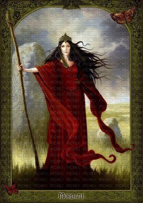 MMarcia Morgana a rainha das fadas Lendas Celtas - png ฟรี