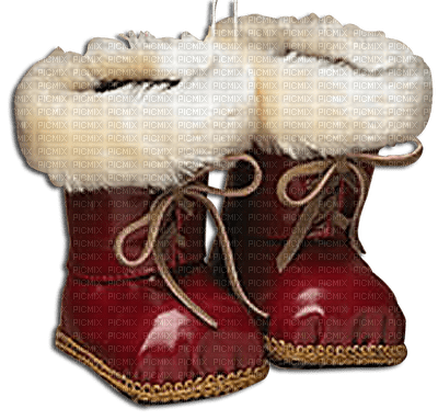 santa boots bottes  pere noel - kostenlos png