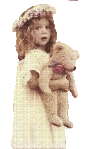 Mädchen, Girl, Vintage, Teddy - Kostenlose animierte GIFs