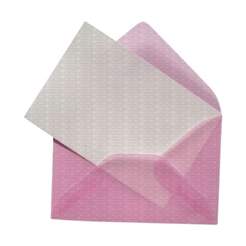 pink envelope and card - png gratuito