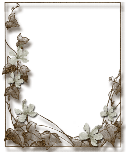 Beige.Cadre.Frame.Flowers.Victoriabea - δωρεάν png
