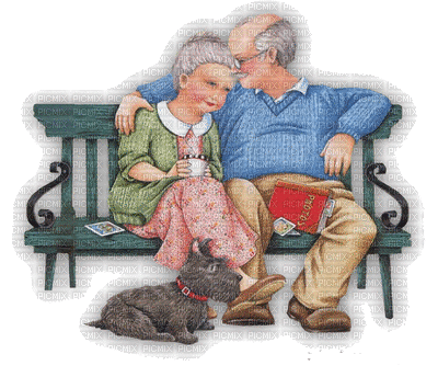 couple elderly bp - Bezmaksas animēts GIF