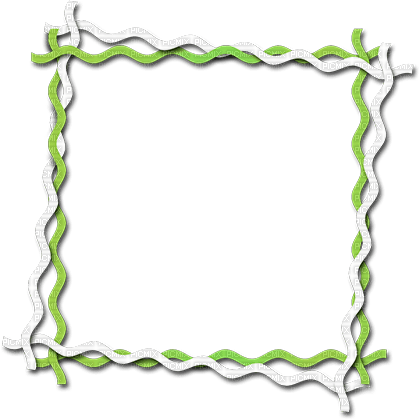 soave frame deco scrap lace white green - Free PNG
