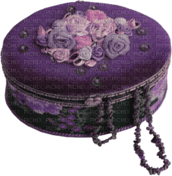 Kaz_Creations Purple Deco Scrap Colours Jewellery Box - darmowe png