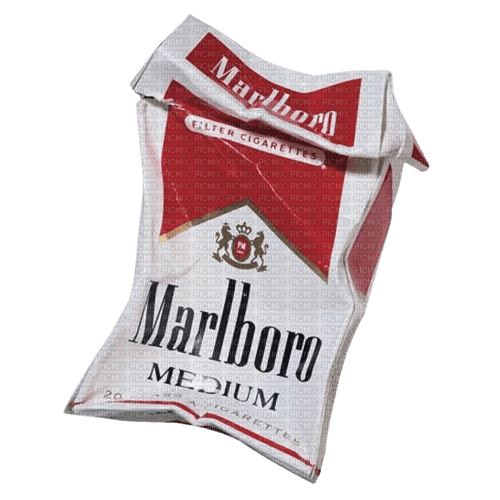 crushed cigarette carton - ilmainen png