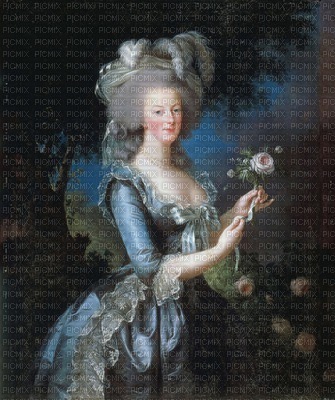 Marie Antoinette 1783 Portrait by Louise Elisabeth Vigee Le Brun - png ฟรี