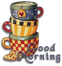 Good Morning, good , morning , animated , tassen , cup , moonflower26 , tea  - Free animated GIF - PicMix