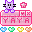 kitty button yaya - Бесплатни анимирани ГИФ