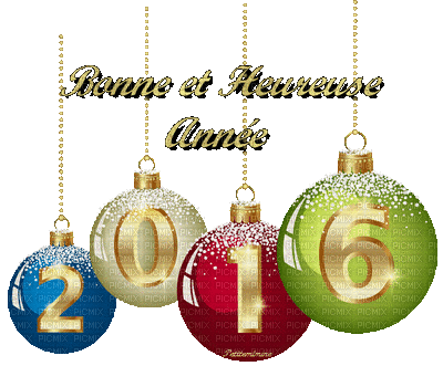 Bonne annèe 2016 - Бесплатный анимированный гифка