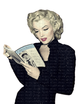 femme_Marilyn Monroe-tube_Blue DREAM 70 - darmowe png