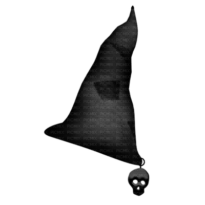 Kaz_Creations Hat Witch Black Halloween - png gratuito