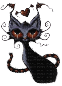 gothic cat - png grátis