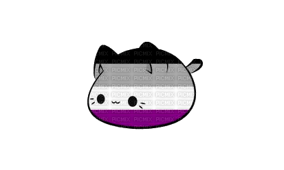 Asexual pride cat - бесплатно png