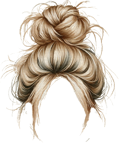 ♡§m3§♡ female bun hair blonde animated gif - Безплатен анимиран GIF
